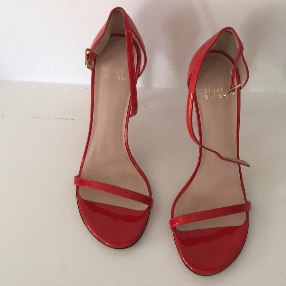 Stuart Weizmann Nudistsong red heels